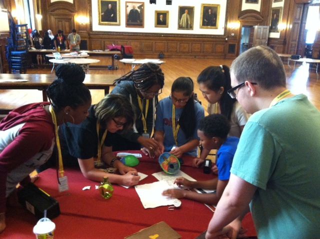 Karabots Fellows solving puzzles in the Room Escape Game "Dr. Mutter's Secret Specimen"