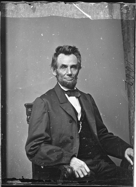1864 Portrait of Abraham Lincoln by Matthew Brady; Source: National Archives and Records Administration