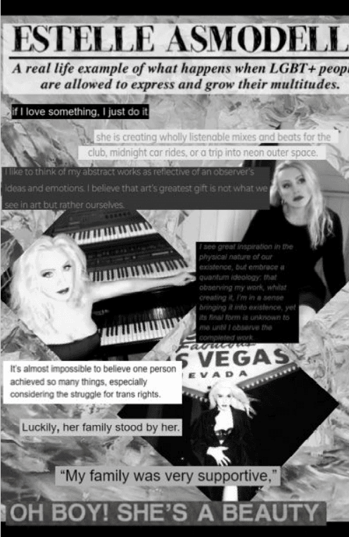 Page from a zine created by students in the Out4STEM program