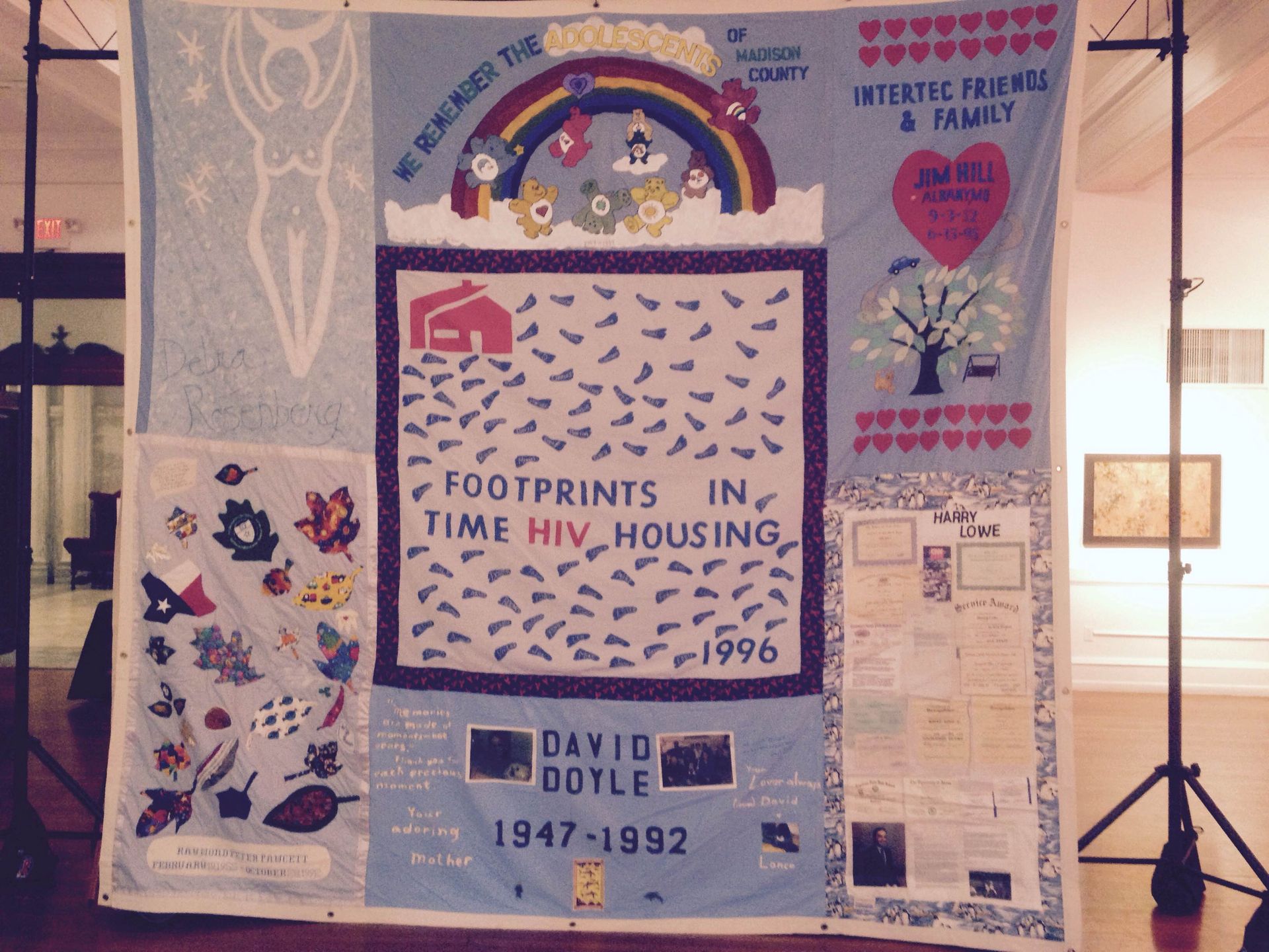 A portion of the AIDS Memorial Quilt